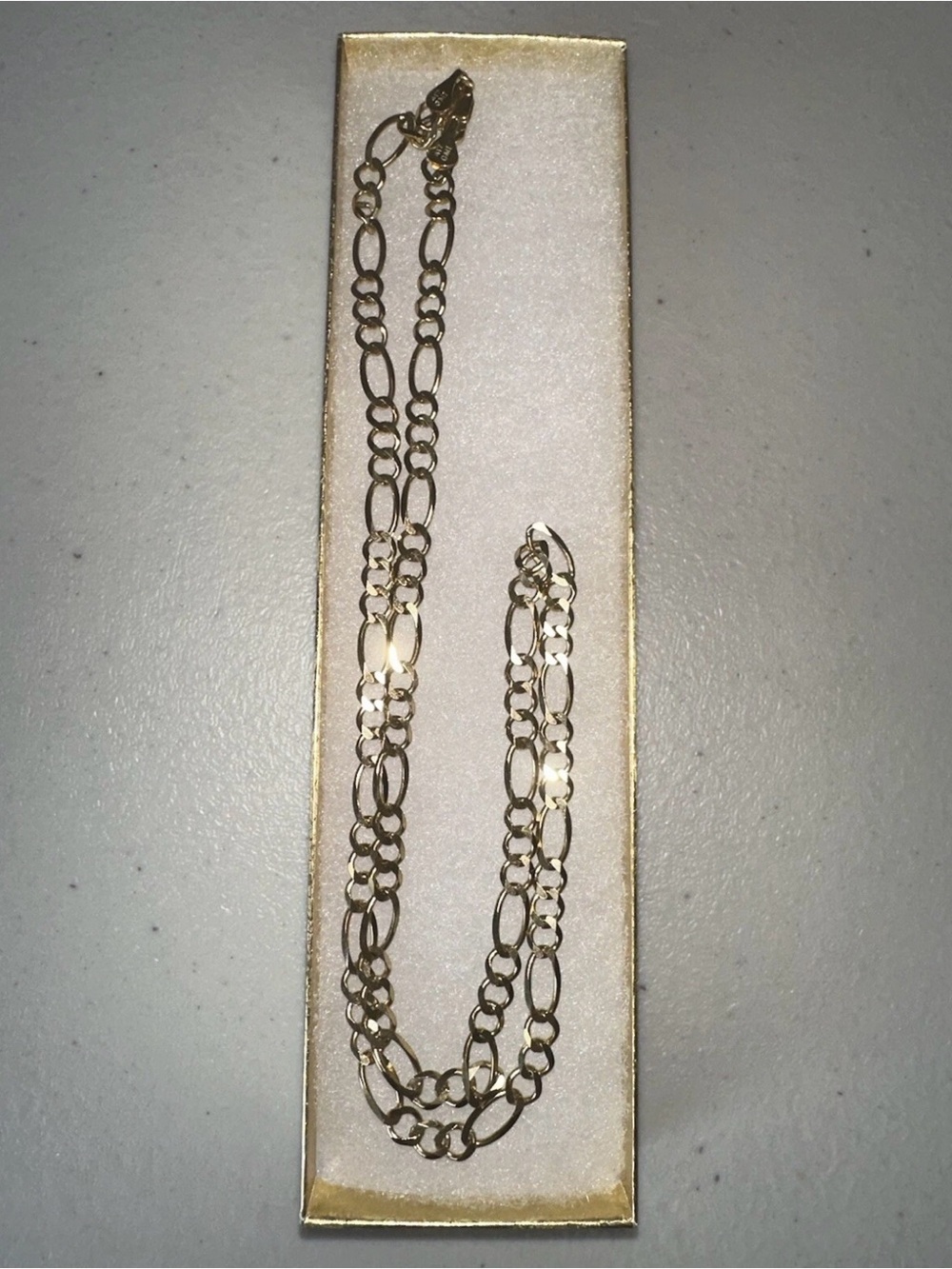 NEW 24” 417 10k Gold 6mm Thick Figaro Link Chain Necklace (Originally $1,699.99)